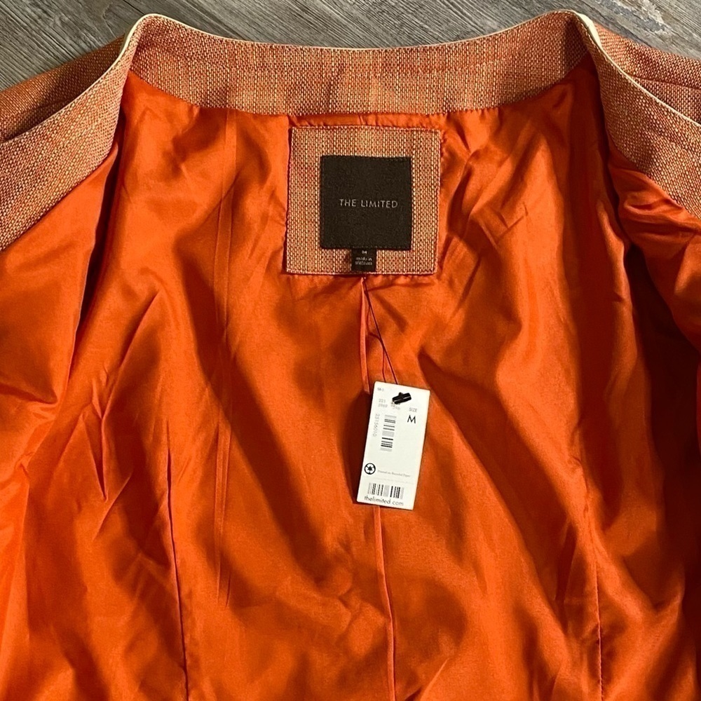 The Limited Orange &,Cream Blazer NWT - Picture 5 of 5